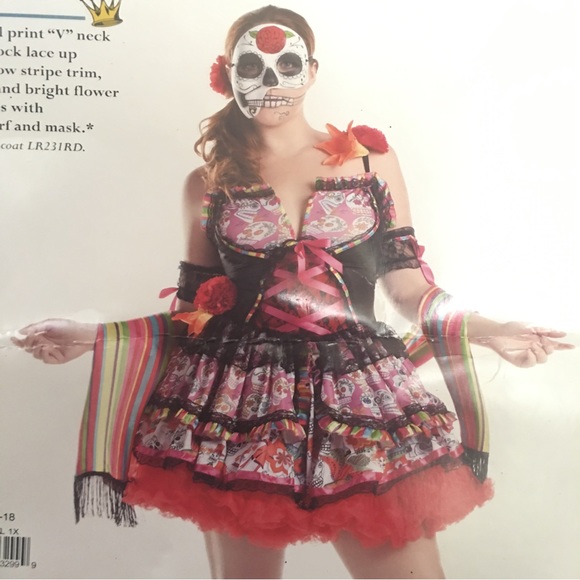 Day Of The Dead Halloween Costume - Picture 7 of 7